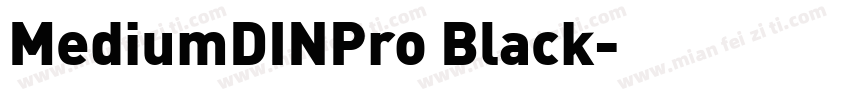 MediumDINPro Black字体转换